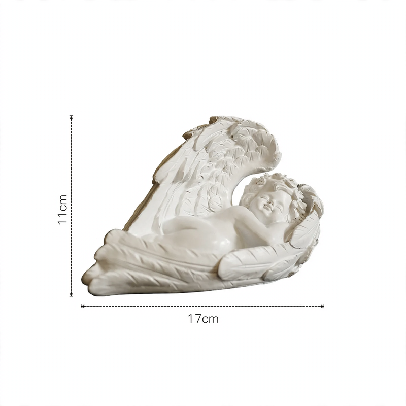 Miniature Angel Figure made of Resin, Table Decoration