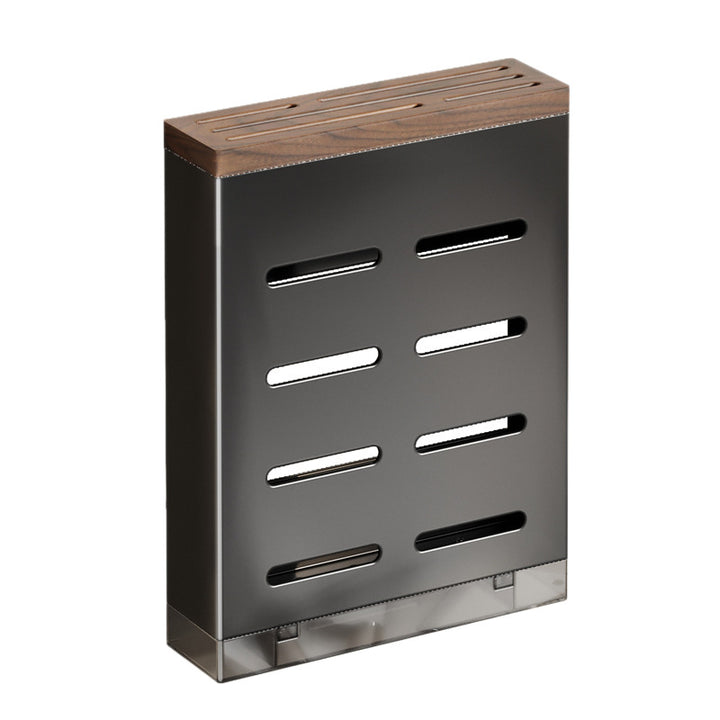 Walnut knife block with chopstick holder