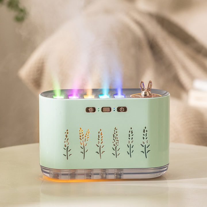 Sound-controlled aroma diffuser with LED light