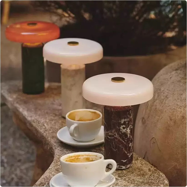 Table lamp 5809 with marble base and LED