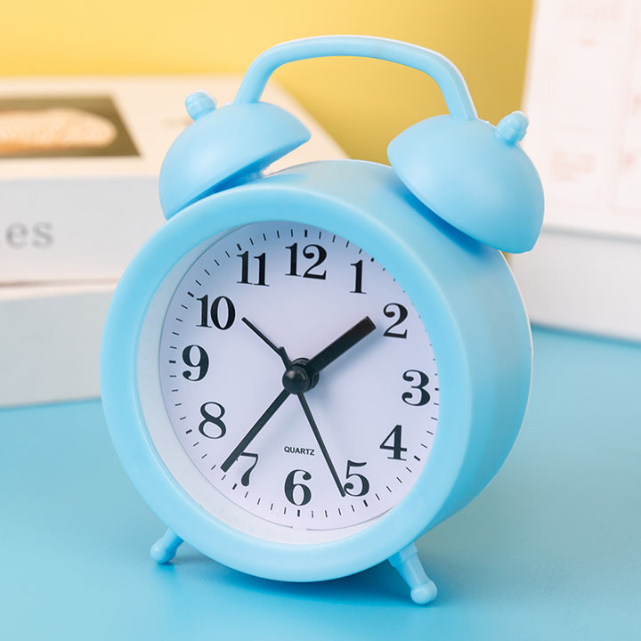 Alarm clock with hands and digital display, 4 cm thickness