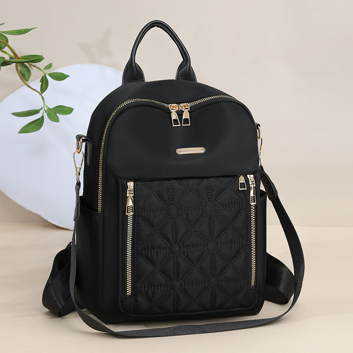 Waterproof women's backpack made of Oxford fabric