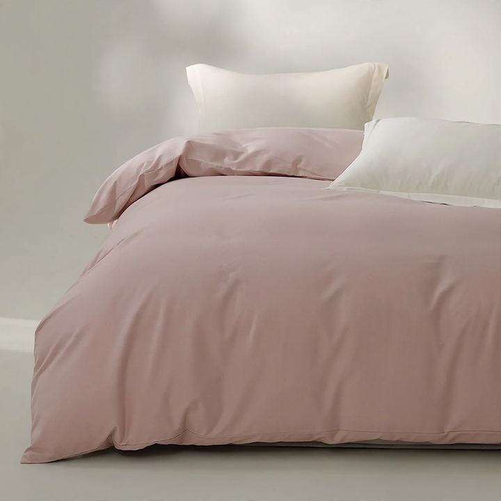 Cotton bed linen with a brushed surface