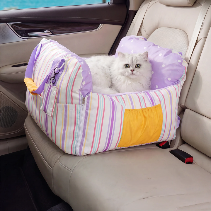 Pet car bag with seating function