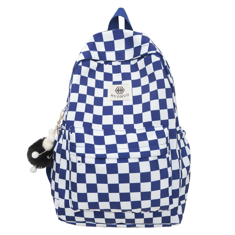 Backpack with letter pattern, 20–35 L