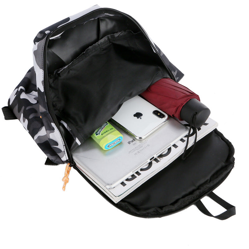 Breathable backpack, 8-inch compartment, solid color