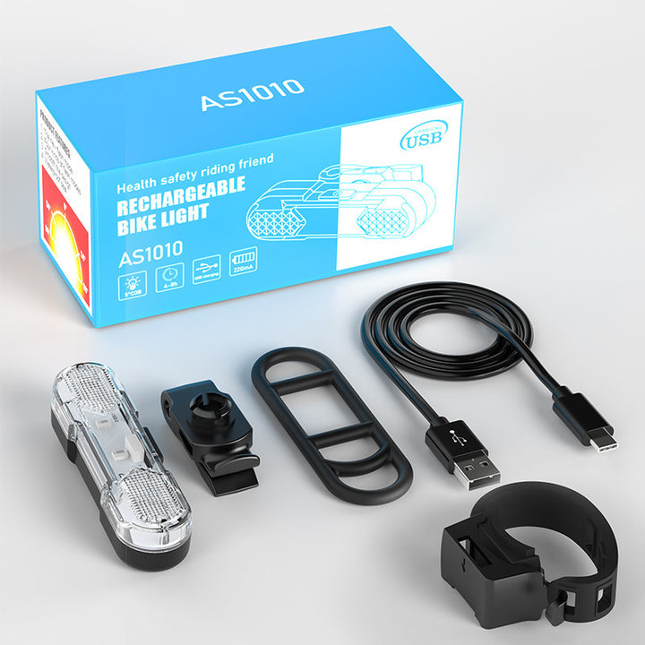 Bicycle rear light USB rechargeable, 360° rotatable