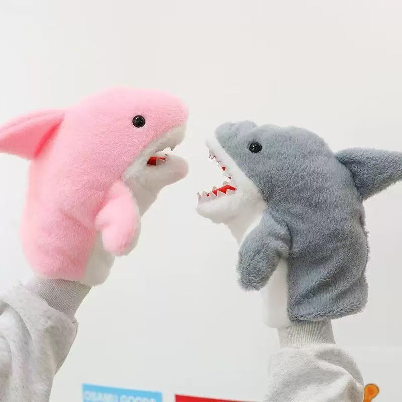 Hand puppet shark with movable arms