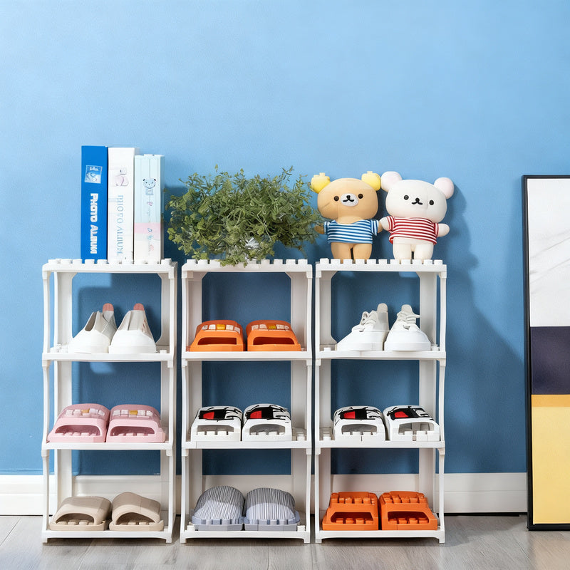 Plastic shoe rack, 9-layered