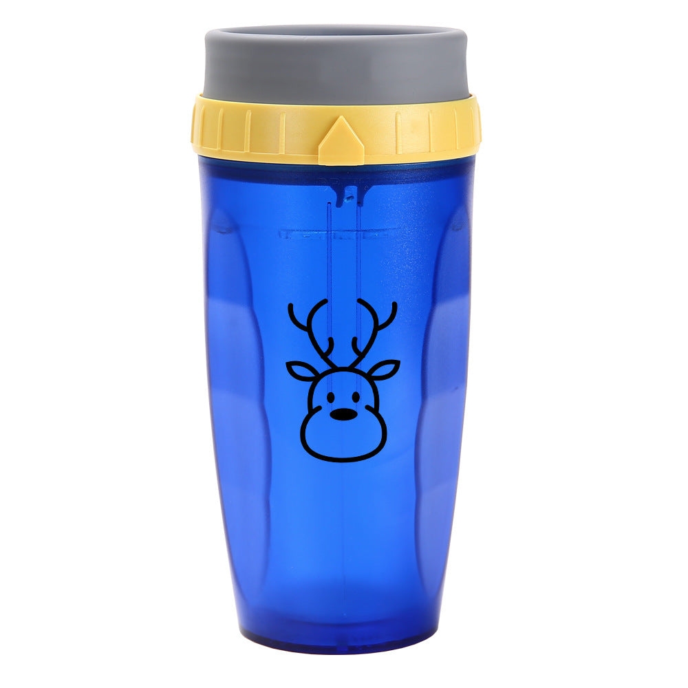 Portable drinking cup with straw, 300 ml