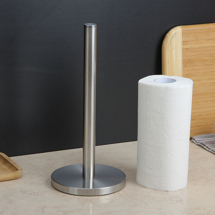 Stainless steel kitchen roll holder