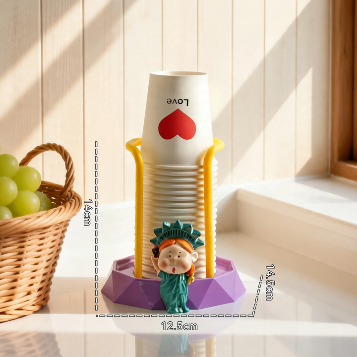 Paper Cup Holder, Cartoon Design