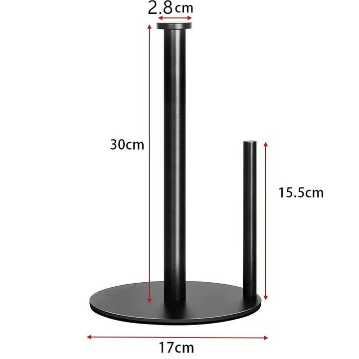 Stainless steel kitchen roll holder, double rod