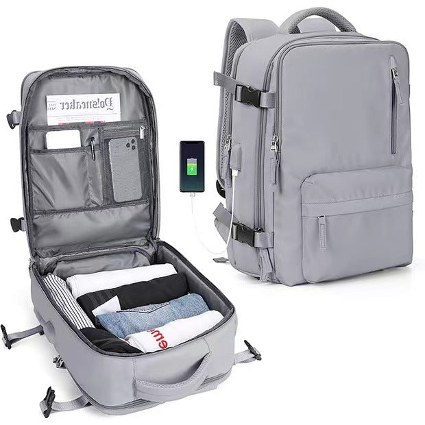 Backpack women, 36–55 L, nylon, water-repellent