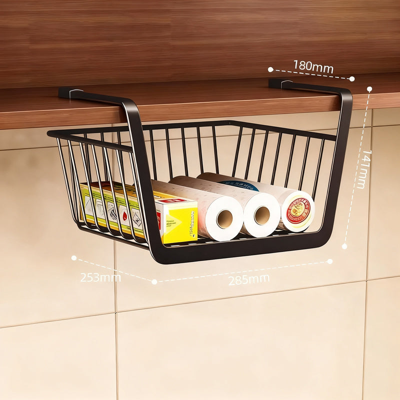 Kitchen wall shelf, extendable, carbon steel