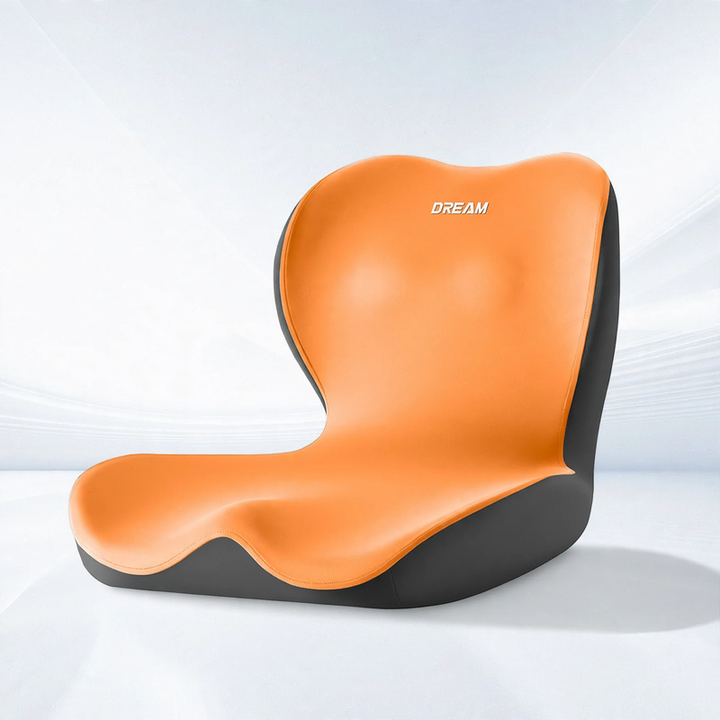 Office chair seat cushion with backrest
