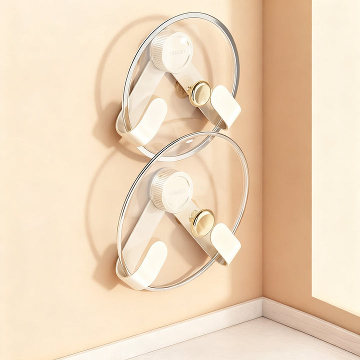 Stainless steel kitchen shelf with suction cup