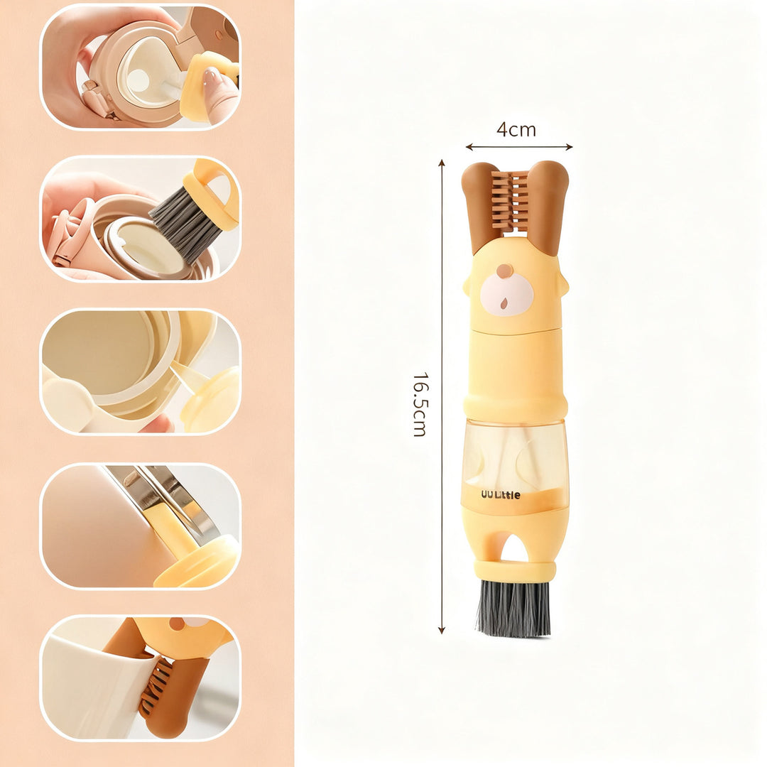 Special brush for kitchen machines and mixers