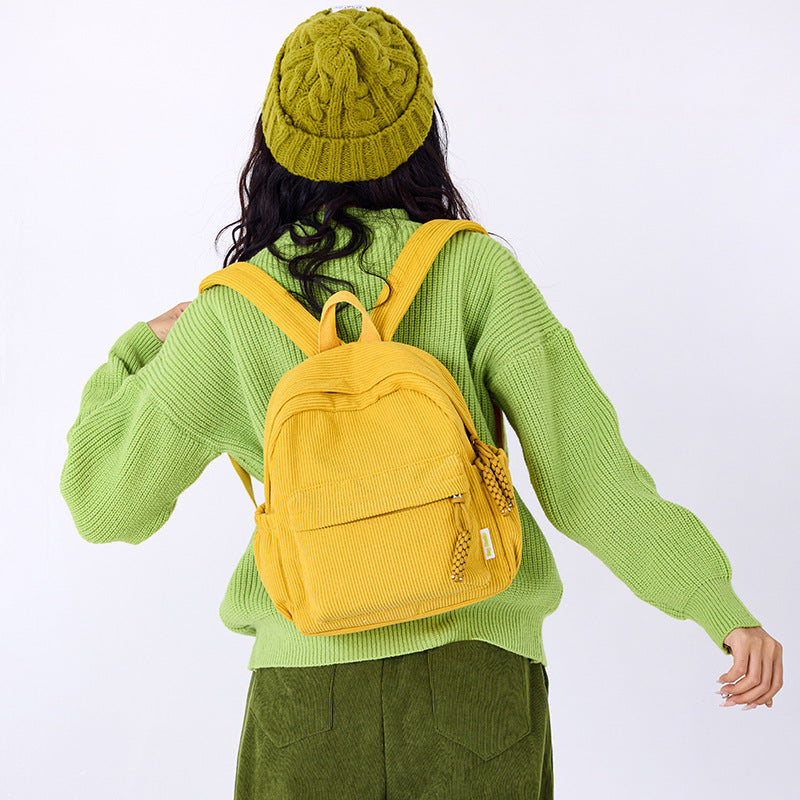 Cord-Backpack, small, ladies, durable