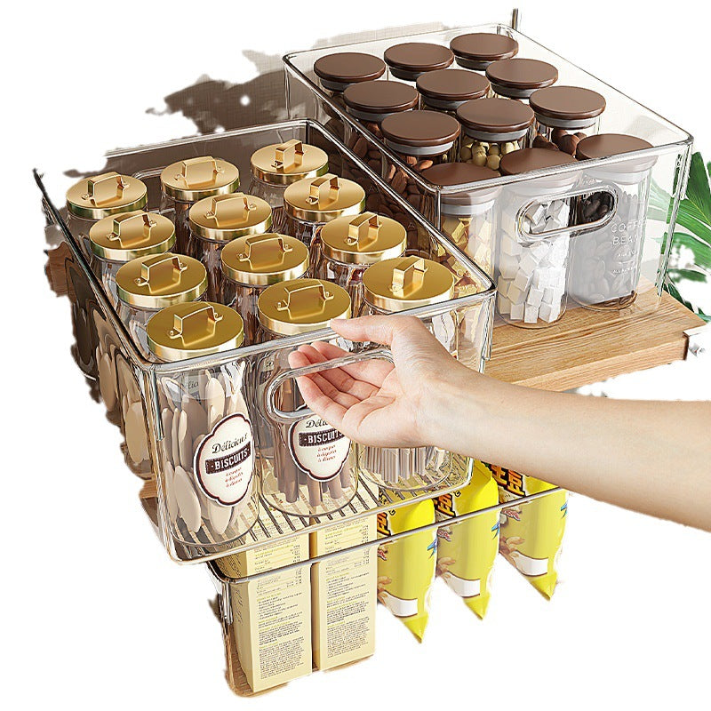Transparent storage box made of plastic, 18 L