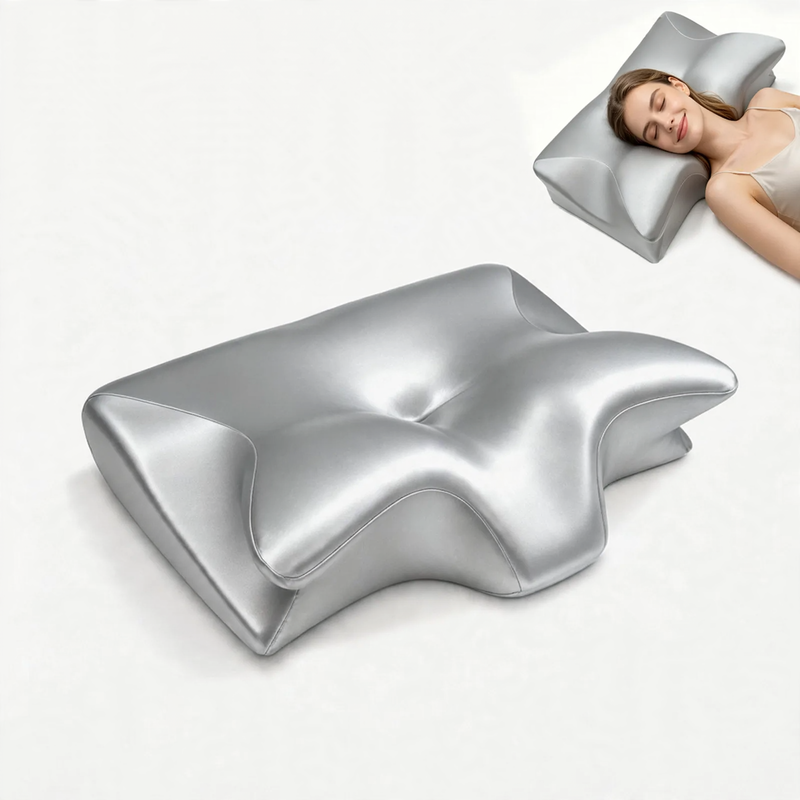 Neck support pillow, butterfly shape, memory foam