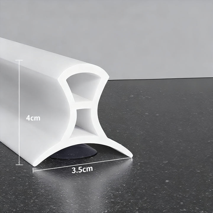 Silicone sealing strip for shower, adjustable