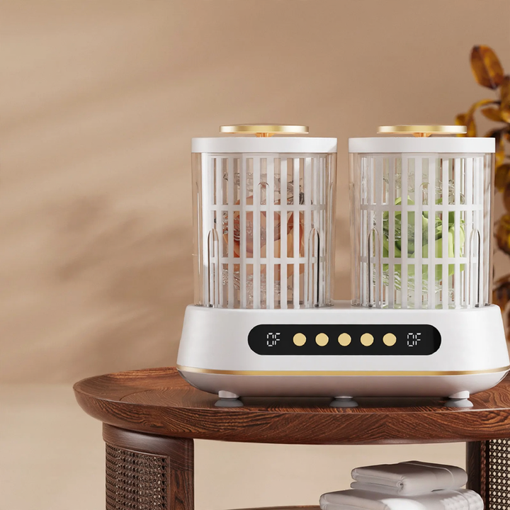 Portable washing machine, double drum, electric