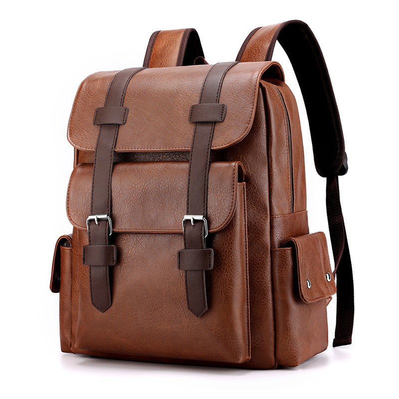 Backpack made of PU leather, 20–35 L, model 975
