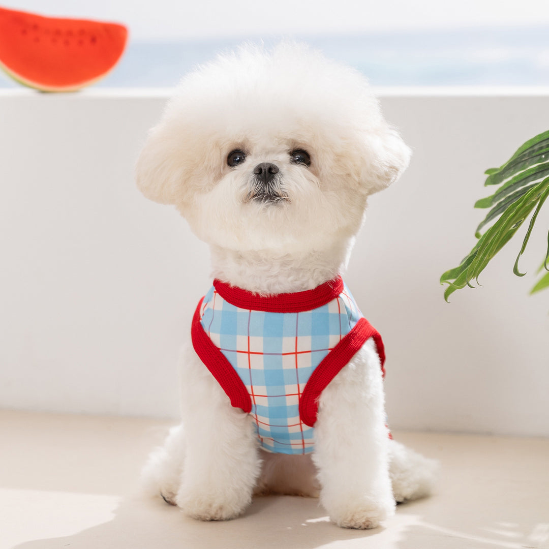 Sleeveless summer vest for small dogs and cats