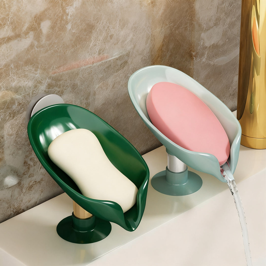 Soap holder with suction cup, wall mounted