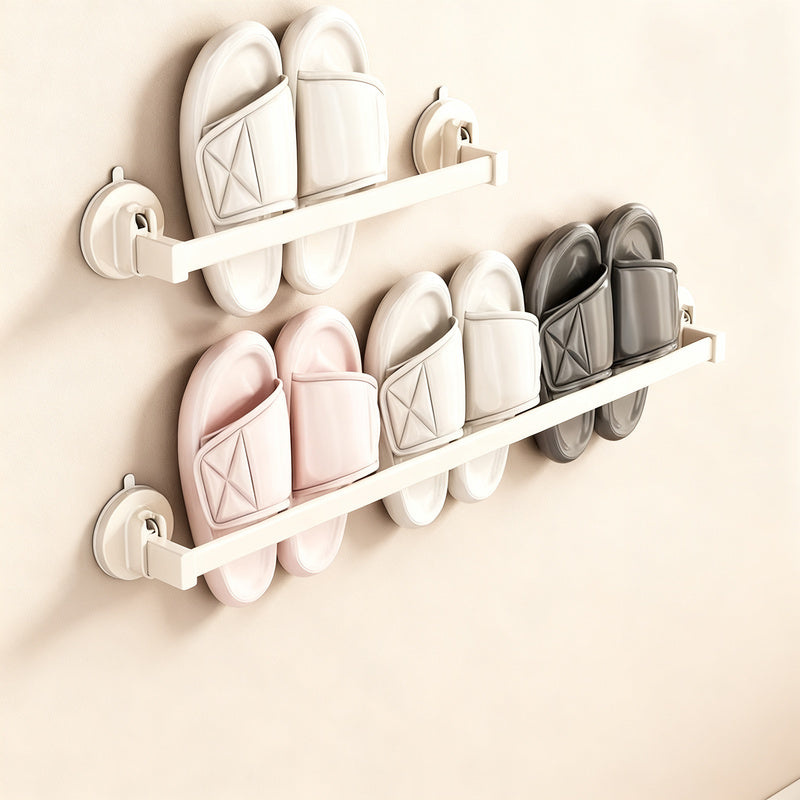 Wall-mounted slipper rack made of space aluminum