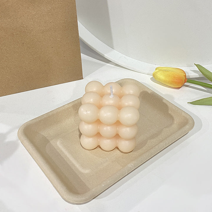 Geometric Soy Scented Candle, handcrafted