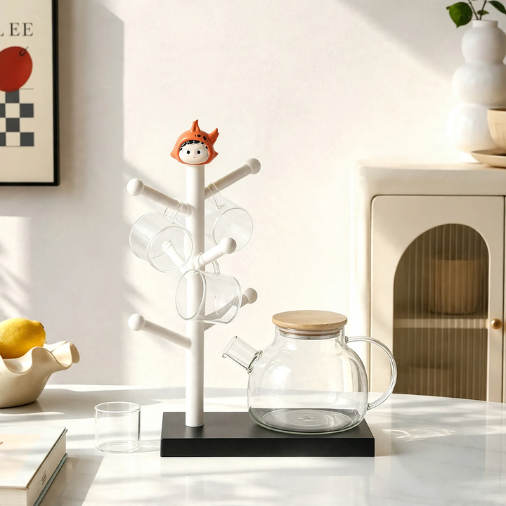 Tree-shaped cup rack made of ABS plastic