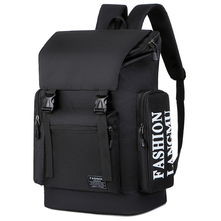 Men's canvas backpack, up to 16-inch laptop, breathable