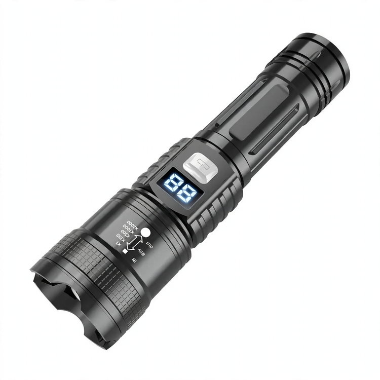 Rechargeable LED flashlight, model 6607