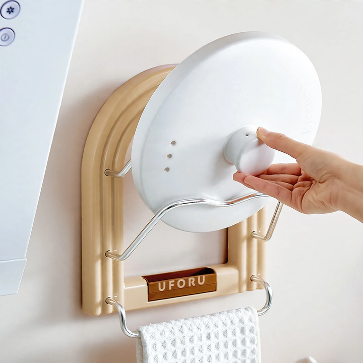 Wall shelf with suction cup, double layer, free mounting