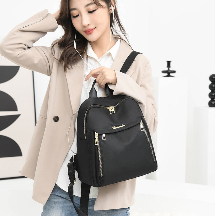 Women's backpack, lightweight, with theft protection