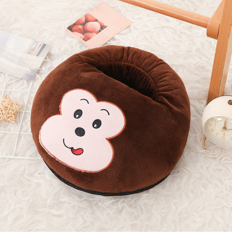 USB foot warmer with temperature control and timer