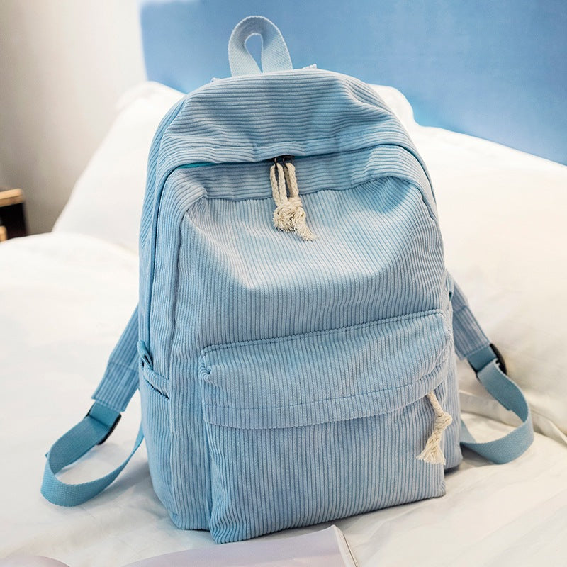 Corduroy backpack, 20–35 L, warming
