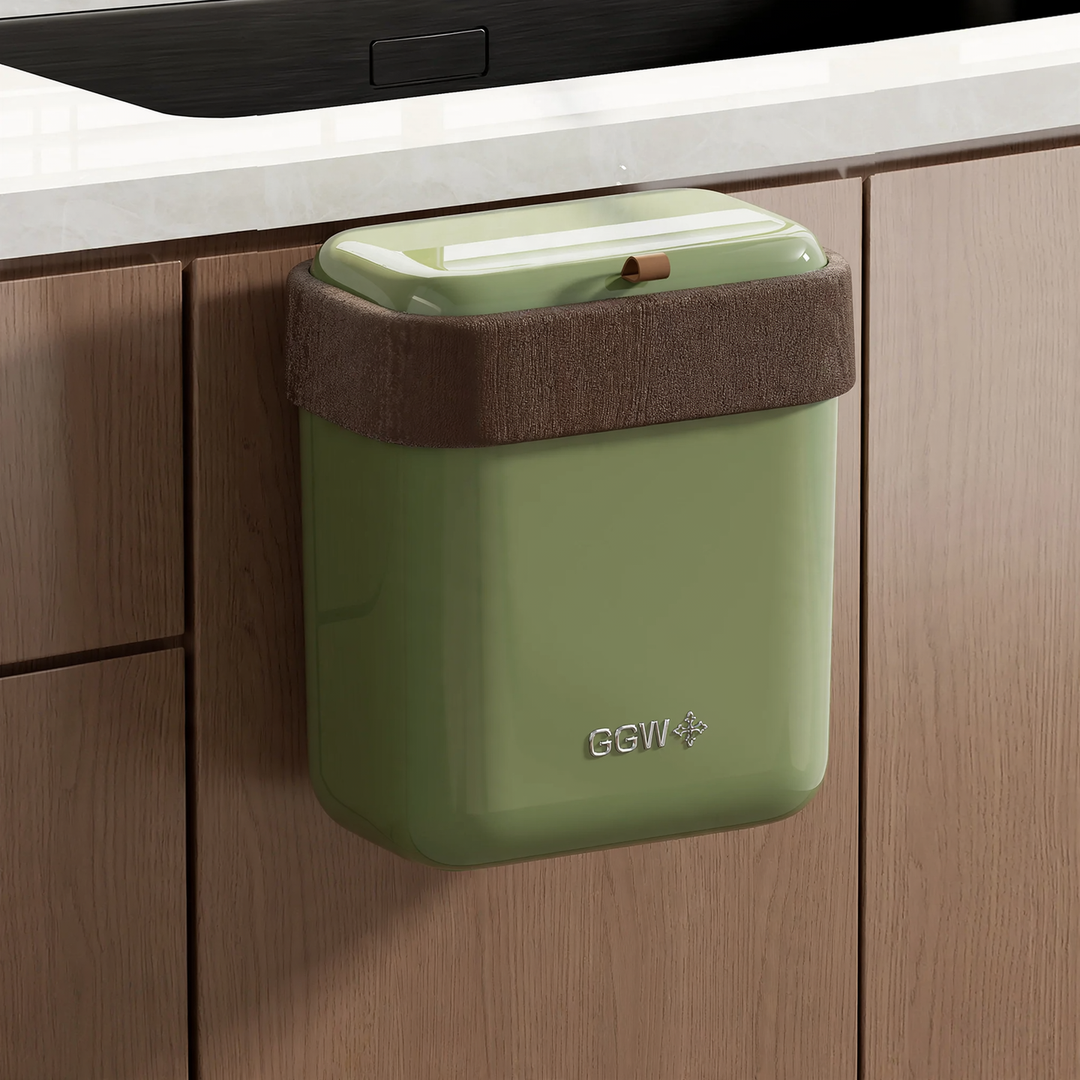 Wall-mounted waste container with lid, 12 L