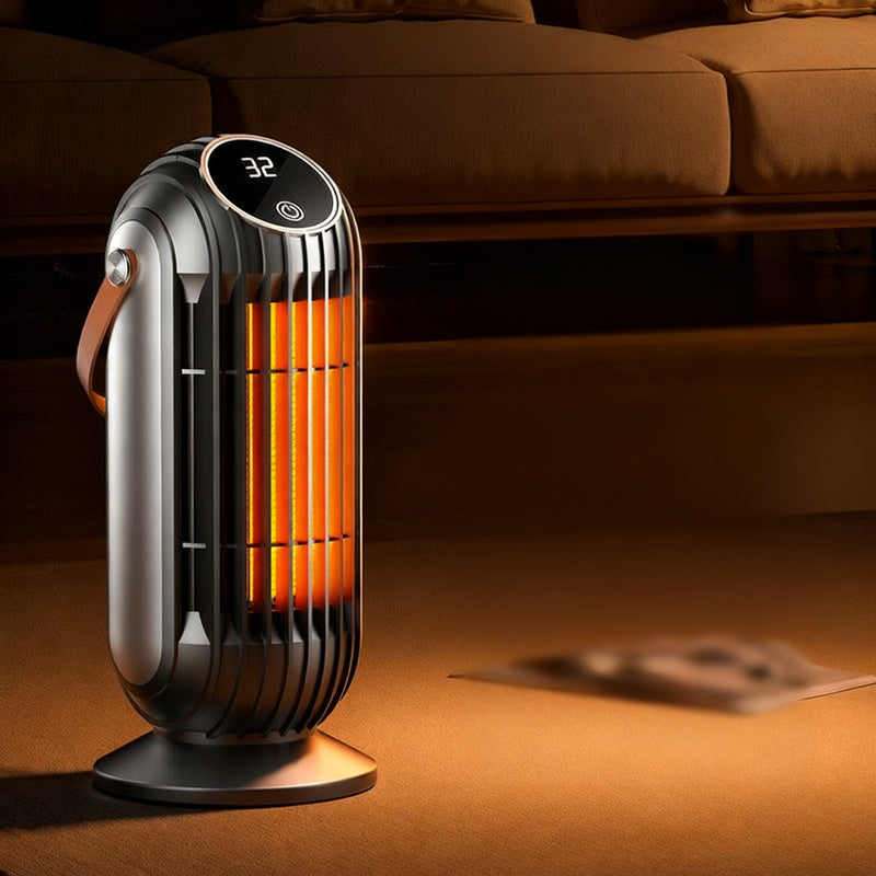 Heater model MS025, 13.7×15.3×29 cm, portable, multiple plugs