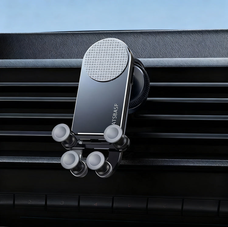 Car phone holder for the ventilation