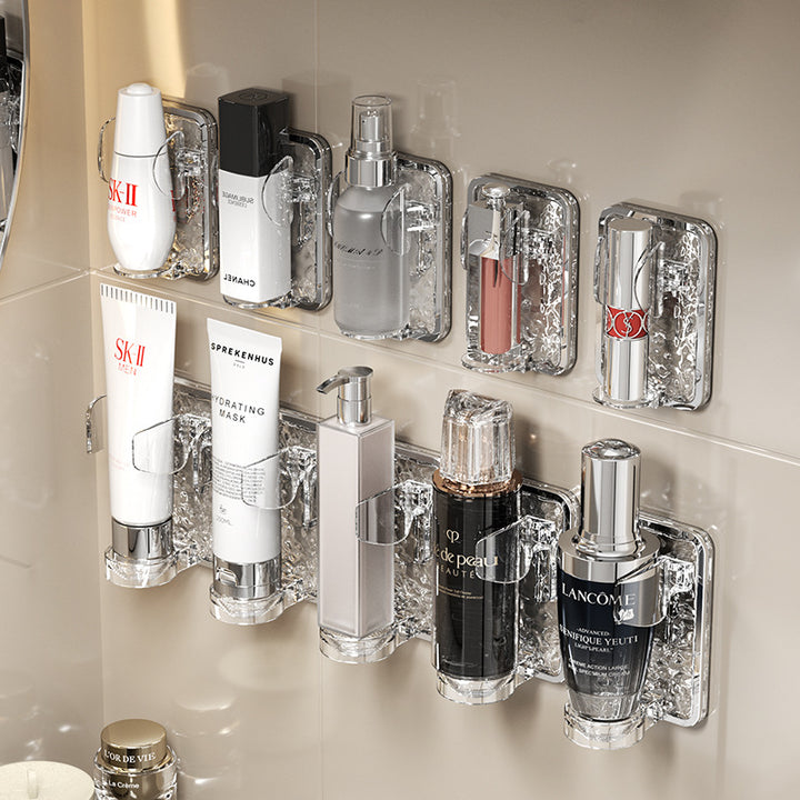 Toothbrush holder, wall-mounted, no drilling