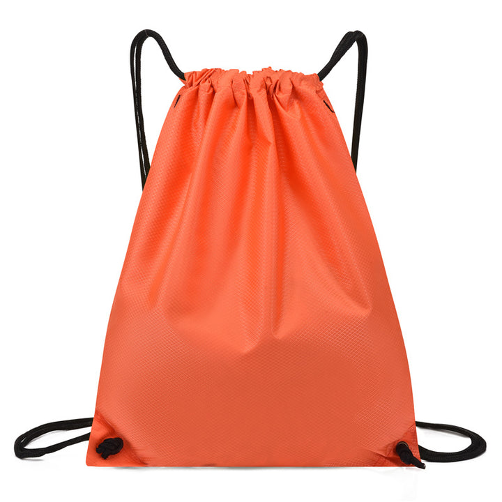 Sporty backpack with drawstring, 20–35 L, oxford fabric