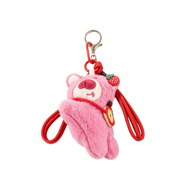 Fluffy bear charm for bags and backpacks