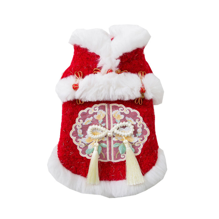 Warm vest for cats, Chinese style