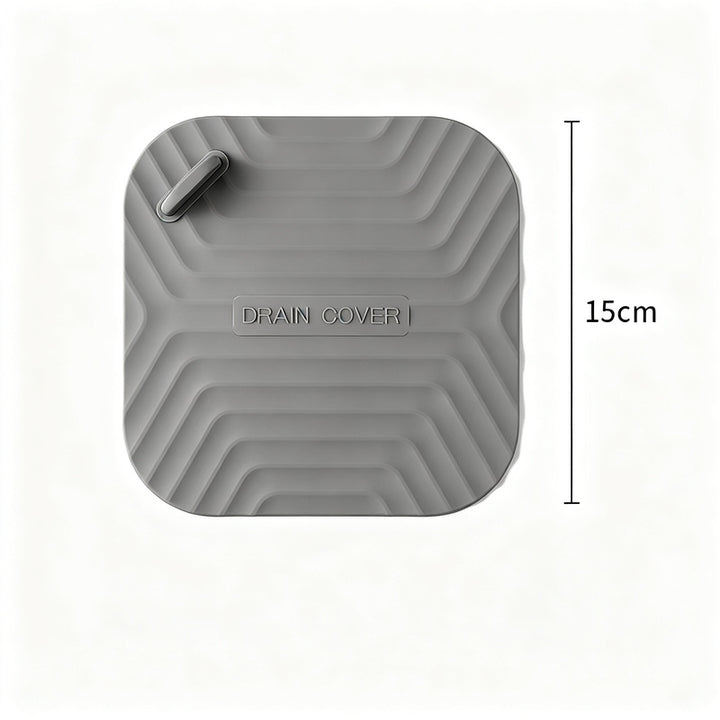Silicone floor drain seal, odor-reducing