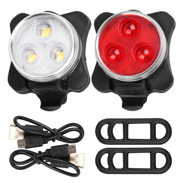 Bicycle light set, COB rear light, USB rechargeable