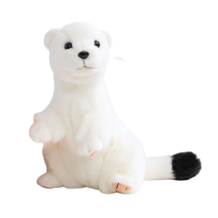 Stuffed Animal Weasel, white