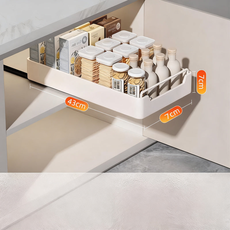 Pull-out basket for under sink, steel, no assembly